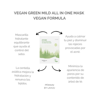 Muldream Vegan Green Mild Tea Tree Pore Mask